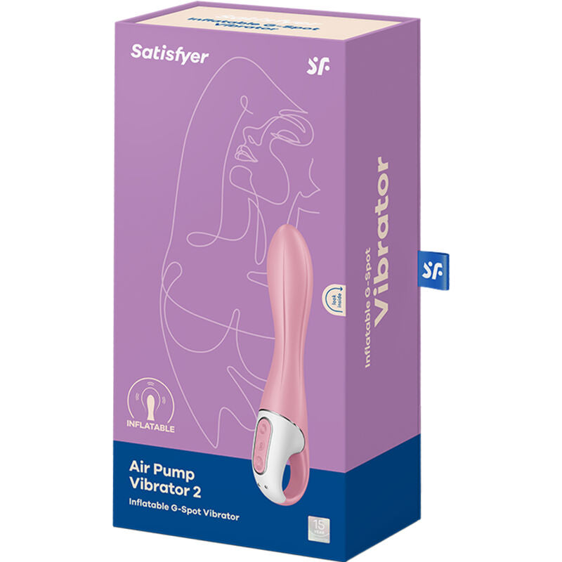 SATISFYER - vibromasseur gonflable rose