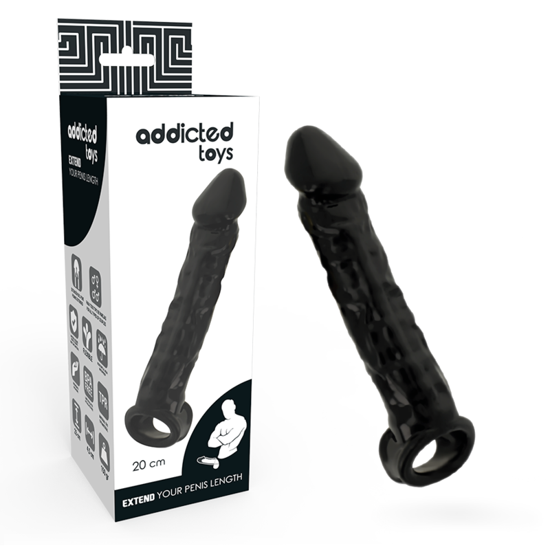 ADDICTED TOYS - extension de pénis noir