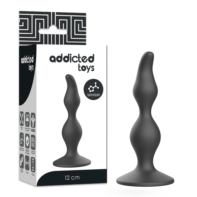 ADDICTED TOYS - plug anal 12 cm noir