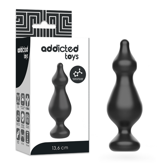 ADDICTED TOYS - plug anal 13.6 cm noir