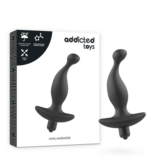 ADDICTED TOYS - vibromasseur anal avec vibration noire modèle 1