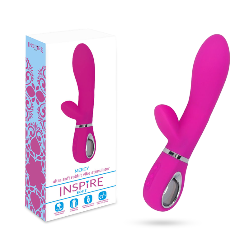 INSPIRE SOFT – MERCY vibromasseur flexible rose