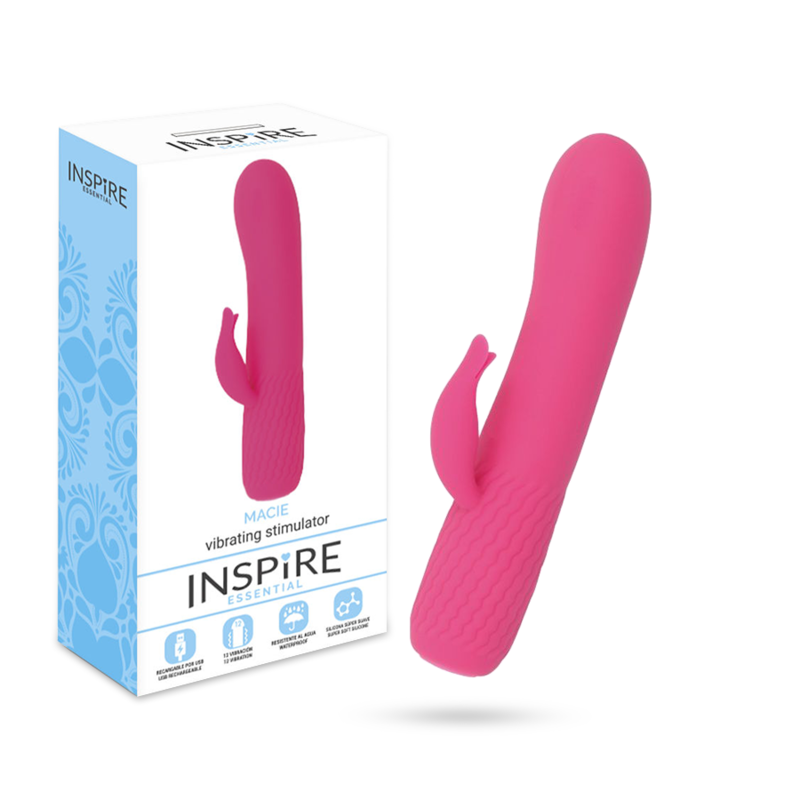 INSPIRE ESSENTIAL - MACIE vibromasseur lapin flexible rose