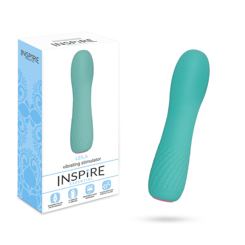 INSPIRE ESSENTIAL - LEILA vibromasseur flexible turquoise