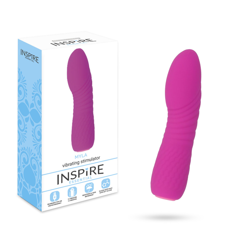 INSPIRE ESSENTIAL - MYLA vibromasseur rechargeable flexible purple