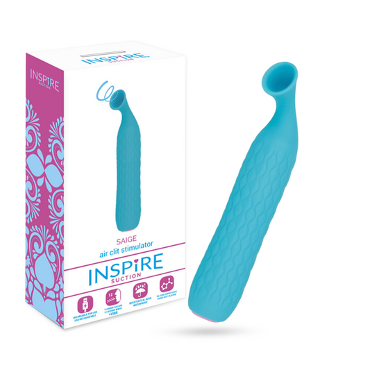 INSPIRE SUCTION - SAIGE stimulation clitoris par air pulsé turquoise