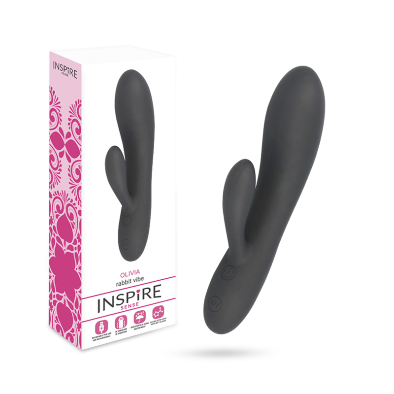 INSPIRE SENSE - OLIVIA vibromasseur lapin noir