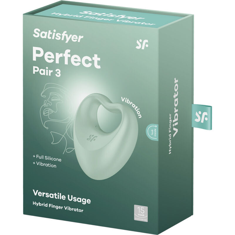 SATISFYER – PERFECT PAIR 3, anneau pénien et doigt vibrant