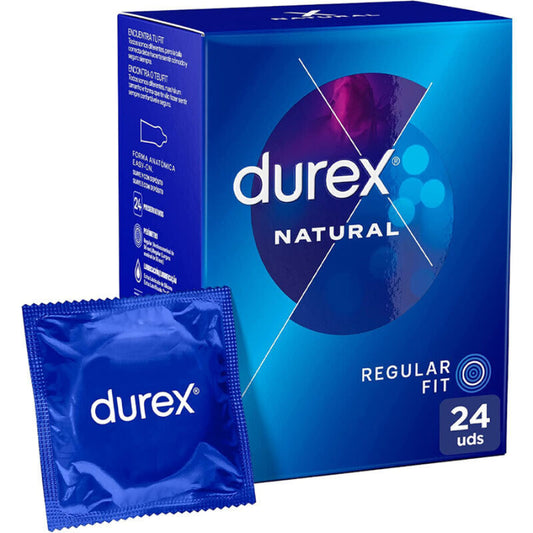 DUREX - PRÉSERVATIFS NATUREL PLUS 24 UNITÉS