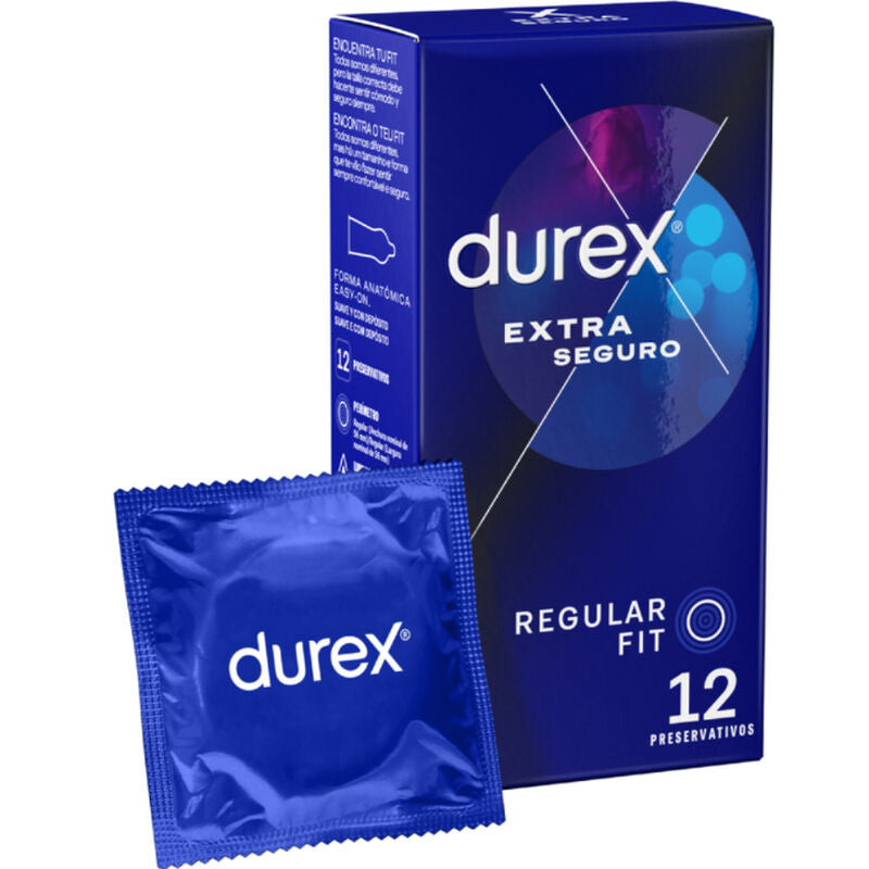 DUREX – PRÉSERVATIFS EXTRASAFE, SÉCURISÉ, 12 UNITÉS