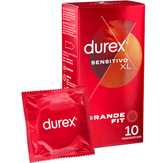 DUREX - PRÉSERVATIFS  SENSIBLES XL 10 UNITÉS