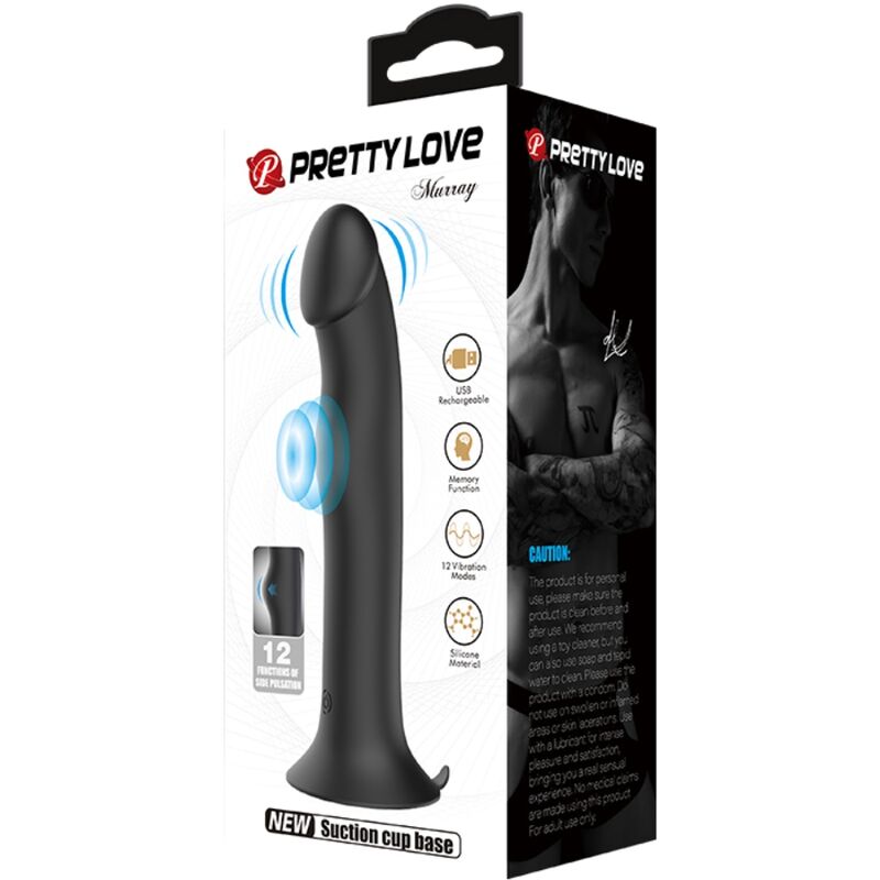 PRETTY LOVE - vibromasseur MURRAY et ventouse de clitoris noir