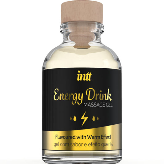 INTT MASSAGE & ORAL SEX - GEL DE MASSAGE A L'ENERGIE AROMATISEE CA BOISSON ET EFFET CHAUFFANT