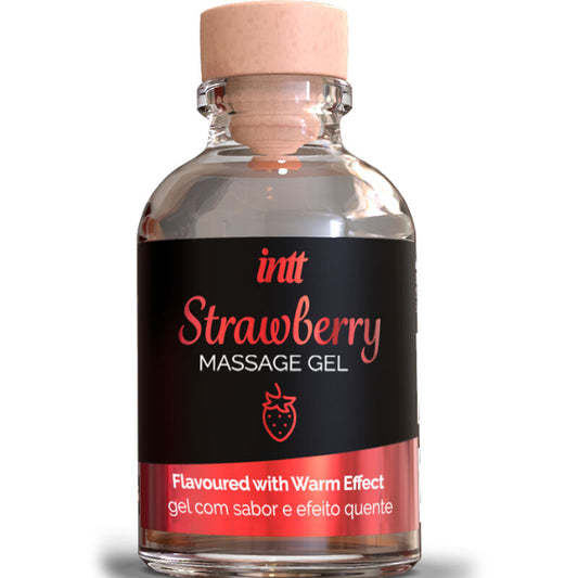 INTT MASSAGE & ORAL SEX - GEL DE MASSAGE EFFET CHAUD SAVEUR FRAISE