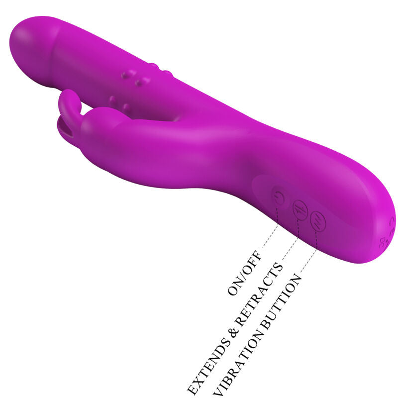 PRETTY LOVE - vibromasseur REESE avec rotation violet