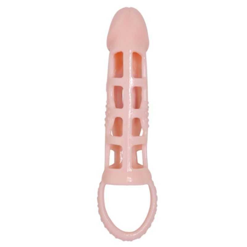 PRETTY LOVE – manchon d’extension de pénis avec vibration et sangle 13.5 cm