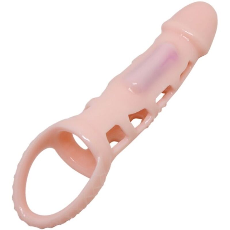 PRETTY LOVE – manchon d’extension de pénis avec vibration et sangle 13.5 cm