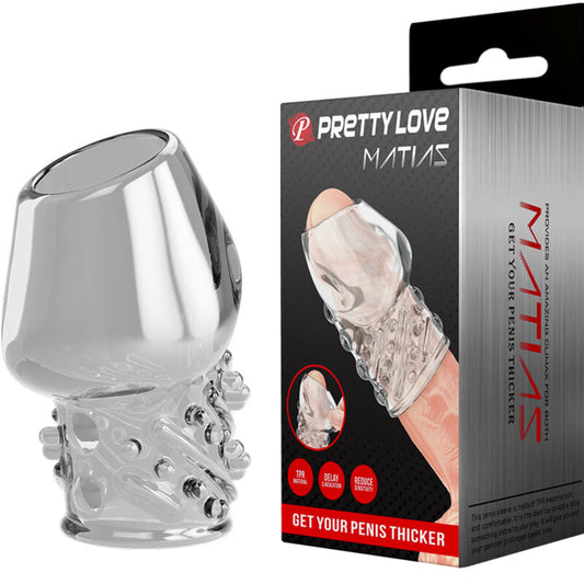 PRETTY LOVE - PÉNIS TRANSPARENT MATIAS PLUS ÉPAIS