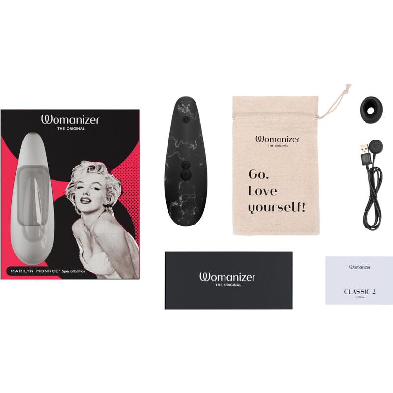 WOMANIZER - MARILYN MONROE classic 2 vibromasseurs clitoris noir