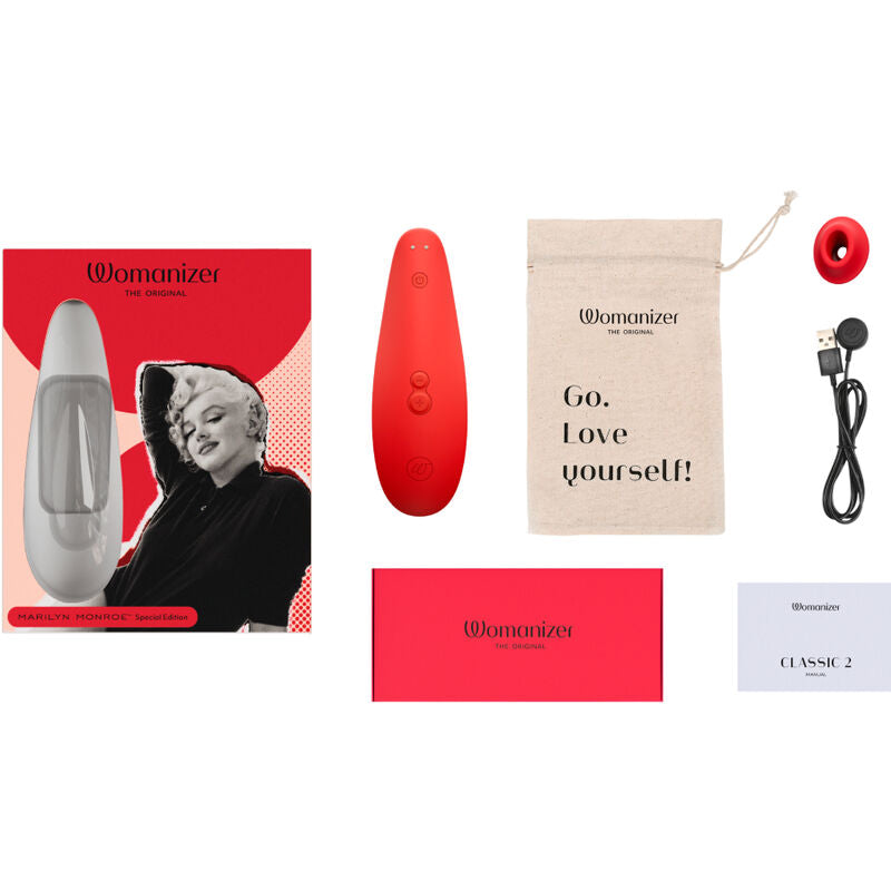 WOMANIZER - MARILYN MONROE classic 2 vibromasseurs clitoris rouge