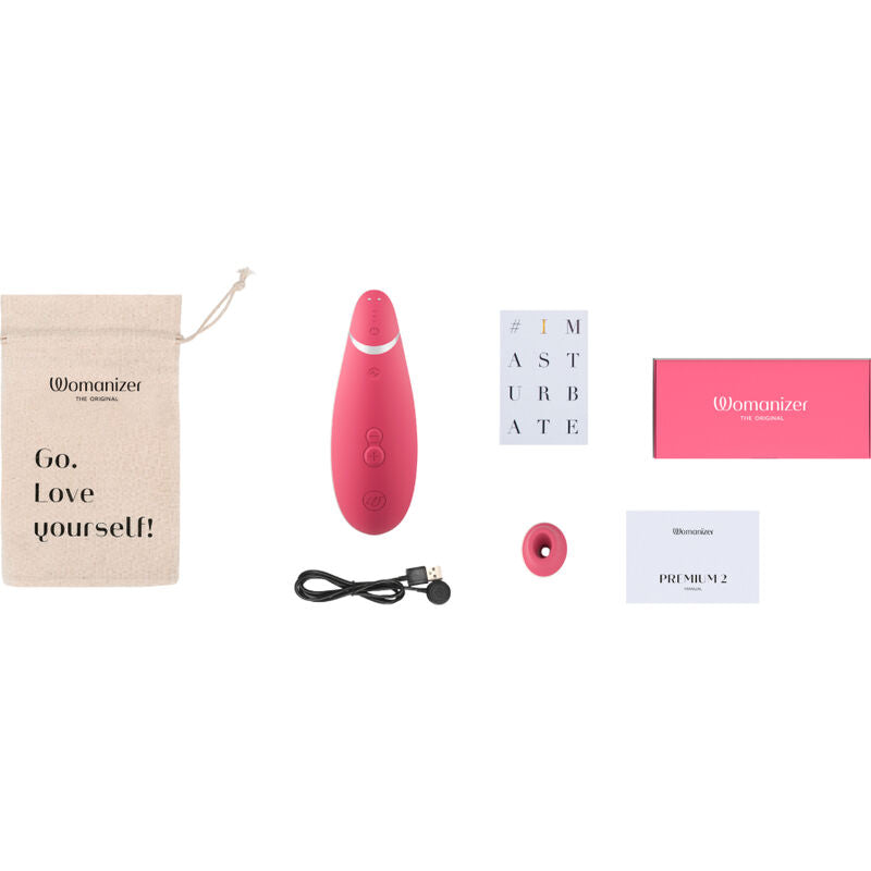 WOMANIZER - vibromasseur pour clitoris premium 2 framboise