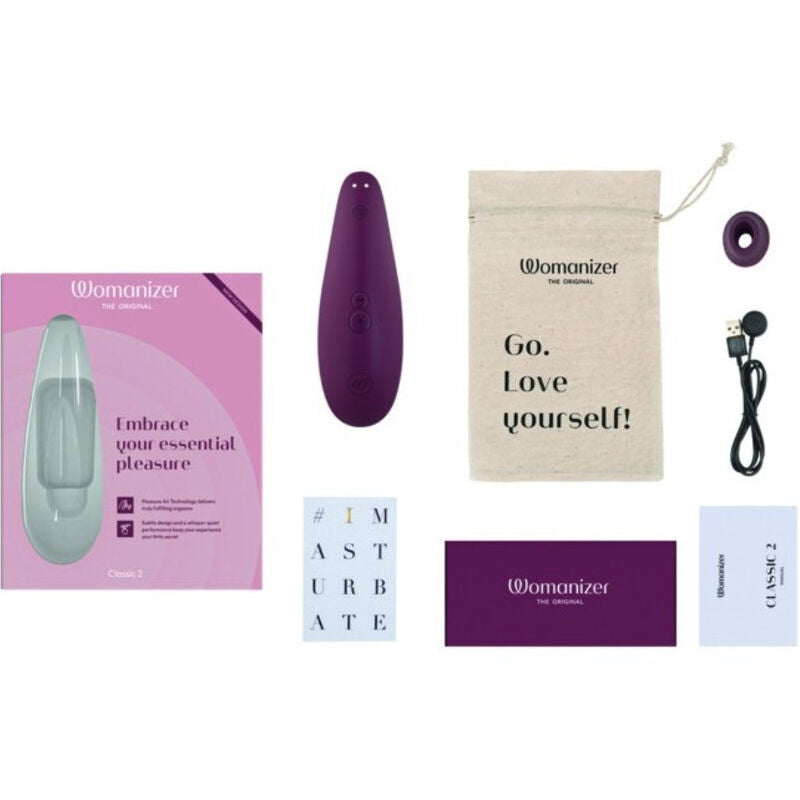 WOMANIZER - vibromasseur pour clitoris classic 2 bordeaux