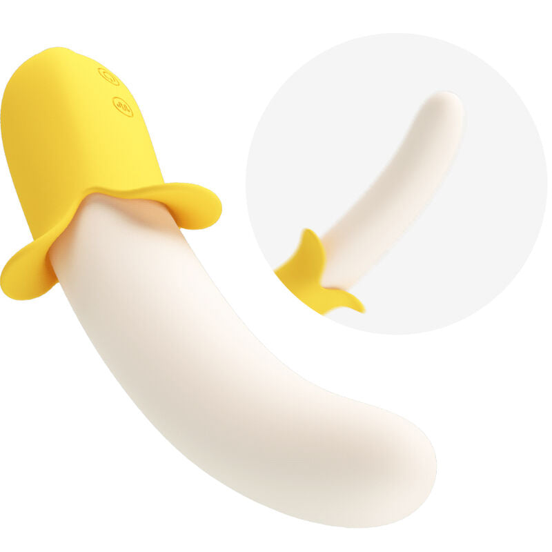 PRETTY LOVE - BANANA GEEK SUPER POWER 7 vibrations up&down (mouvement haut et bas) silicone noir