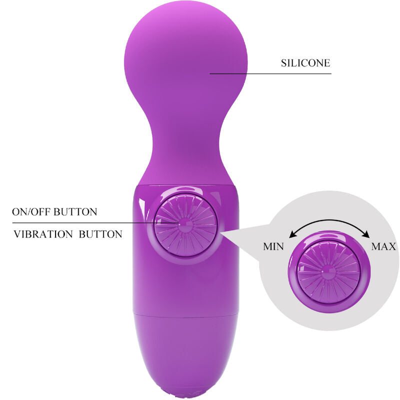 PRETTY LOVE - mini vibromasseur personnel violet