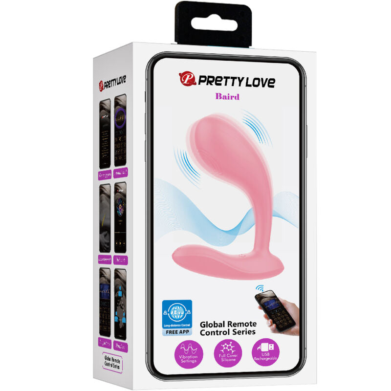 PRETTY LOVE – BAIRD vibromasseur du point G rechargeable avec appli, 12 vibrations