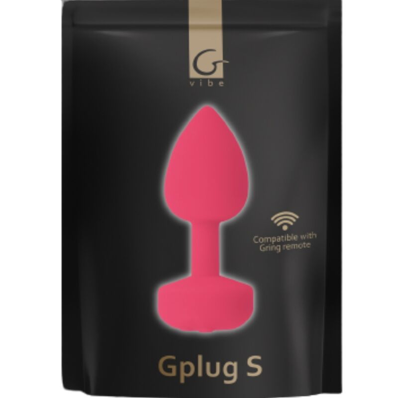 GVIBE - plug anal vibrant rechargeable GPLUG grand rose 3.9cm