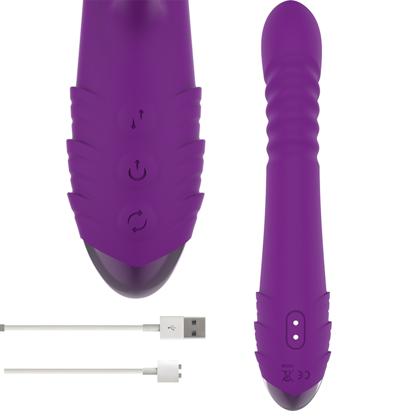 INTENSE - vibromasseur rechargeable multifonction IGGY clitoris et vagin violet