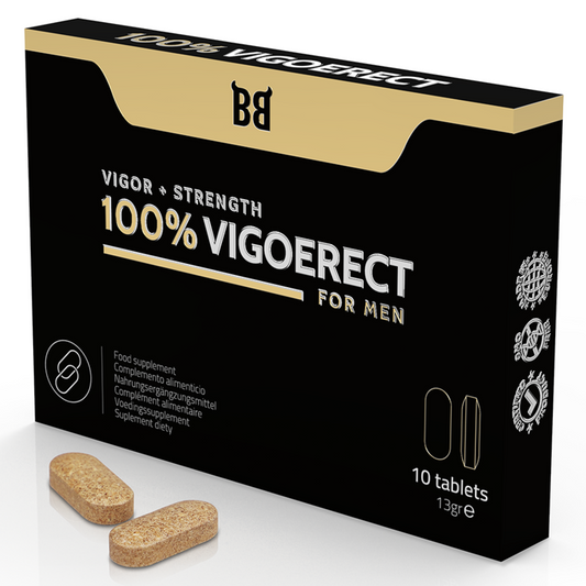 BLACK BULL - 100% VIGOERECT VIGEUR + FORCE POUR HOMME 10 COMPRIMES