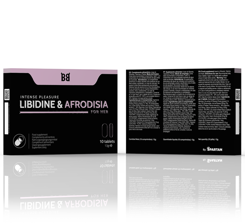 BLACK BULL - LIBIDINE & AFRODISIA PLAISIR INTENSE POUR ELLE 10 COMPRIMES