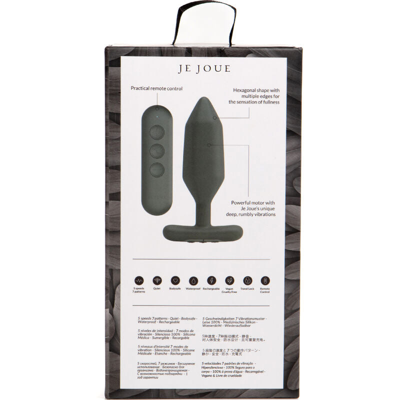 JE JOUE - plug anal vibrant anal ONYX noir