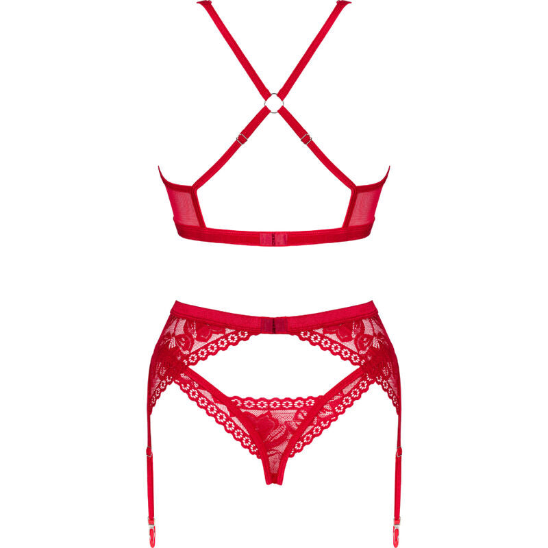 OBSESSIVE - ensemble ACE trois pièces rouge