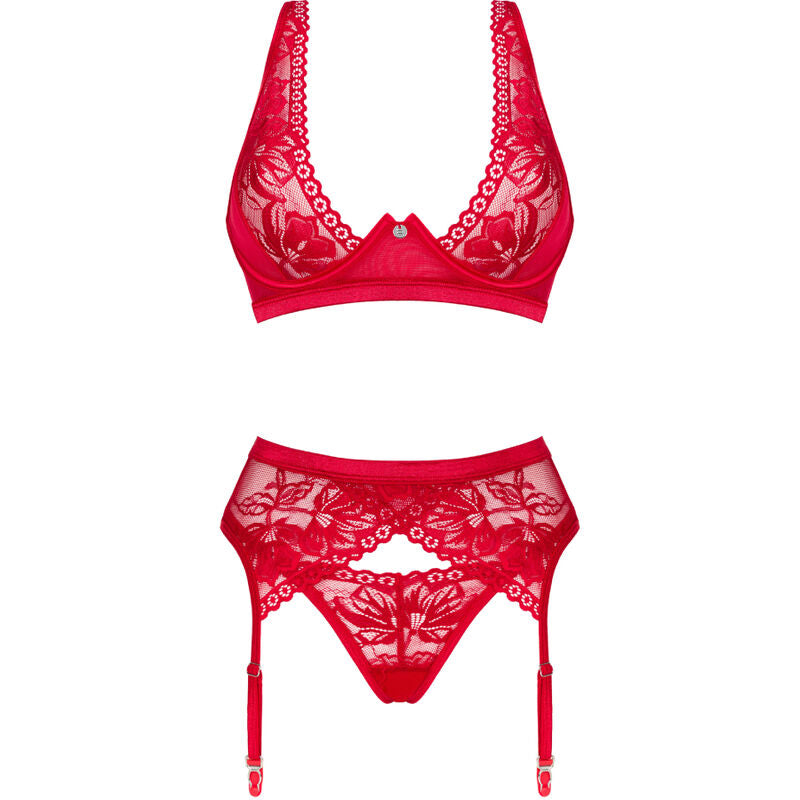 OBSESSIVE - ensemble ACE trois pièces rouge