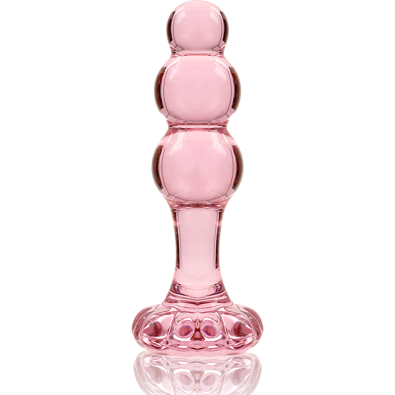 NEBULA IBIZA - n° 1 plug anal en verre borosilicate transparent 10.5 cm -o- 3 cm