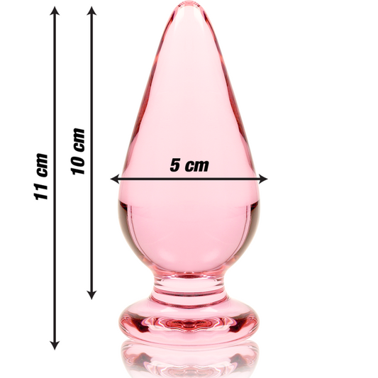 NEBULA IBIZA - plug anal n° 4 verre borosilicate clair 11 cm -o- 5 cm