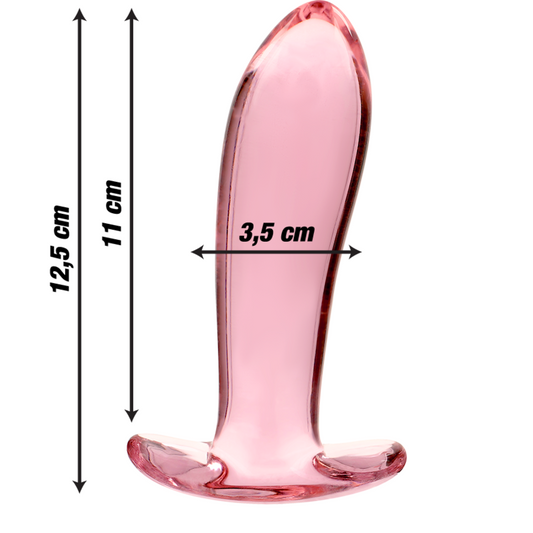 NEBULA IBIZA - plug anal n° 5 verre borosilicate clair 12.5 cm -o- 3.5 cm