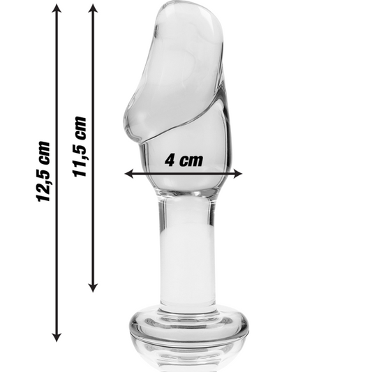 NEBULA IBIZA - plug anal n° 6 verre borosilicate clair 12.5 cm -o- 4 cm