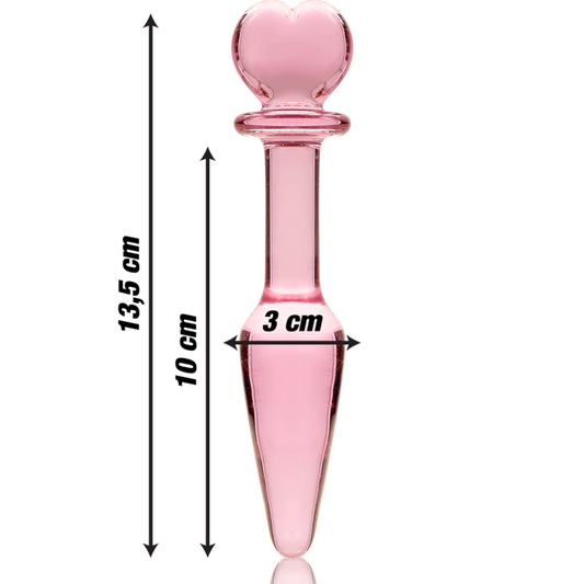 NEBULA IBIZA - plug anal n° 7 verre borosilicate clair 13.5 cm -o- 3 cm