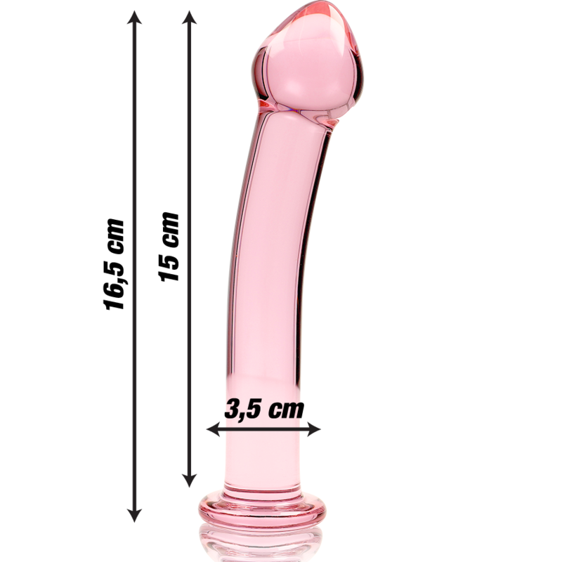 NEBULA IBIZA - n° 11 plug anal en verre borosilicate clair 16 cm -o- 3 cm