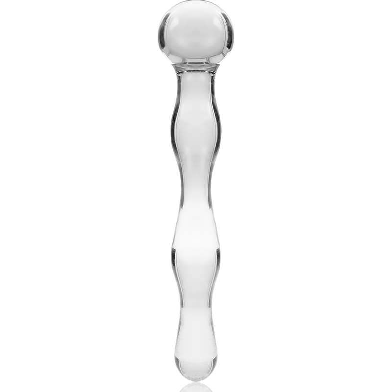 NEBULA IBIZA - n° 13 plug anal en verre borosilicate clair 18 cm -o- 3.5 cm