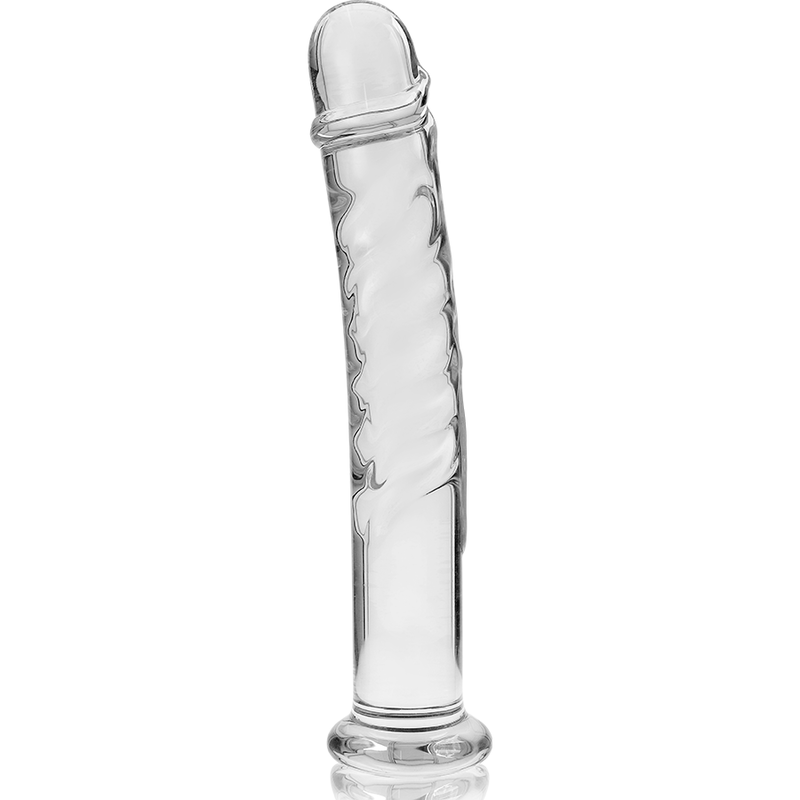 NEBULA IBIZA - n° 16 plug anal en verre borosilicate clair 18.5 cm -o- 3 cm