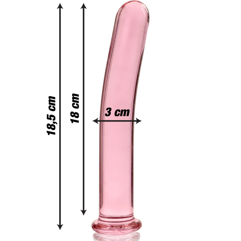 NEBULA IBIZA - n° 17 plug anal en verre borosilicate clair 18.5 cm -o- 3 cm