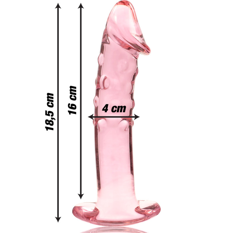 NEBULA IBIZA - n° 19 plug anal en verre borosilicate clair 18.5 cm -o- 4 cm