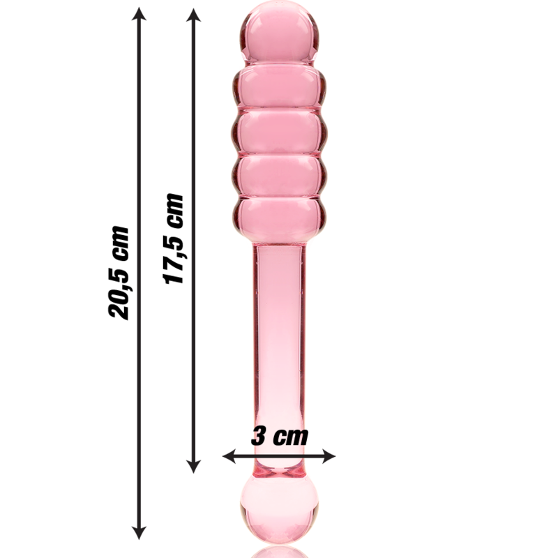 NEBULA IBIZA - n° 20 plug anal en verre borosilicate clair 20.5 cm -o- 3 cm