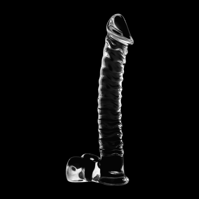 NEBULA IBIZA - n° 23 plug anal en verre borosilicate clair 21.5 cm -o- 4 cm