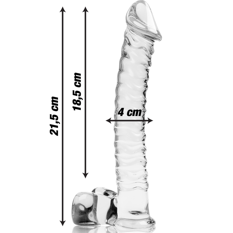 NEBULA IBIZA - n° 23 plug anal en verre borosilicate clair 21.5 cm -o- 4 cm