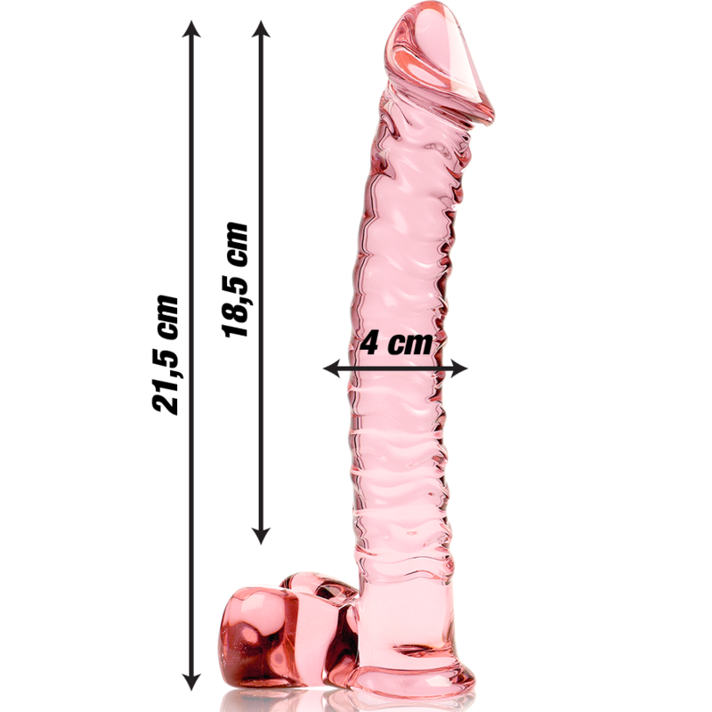 NEBULA IBIZA - n° 23 plug anal en verre borosilicate clair 21.5 cm -o- 4 cm